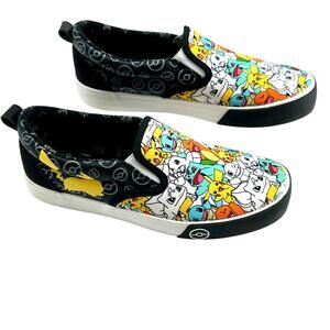 Pokémon Ground Up Slip On Sneakers Adult Size 7 Pikachu Cartoon Shoes